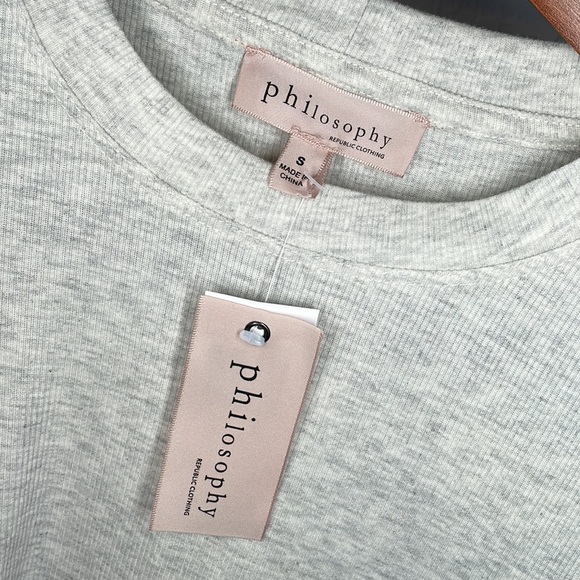 Philosophy Republic Clothing Lightning Grey Top - Small - Picture 3 of 7